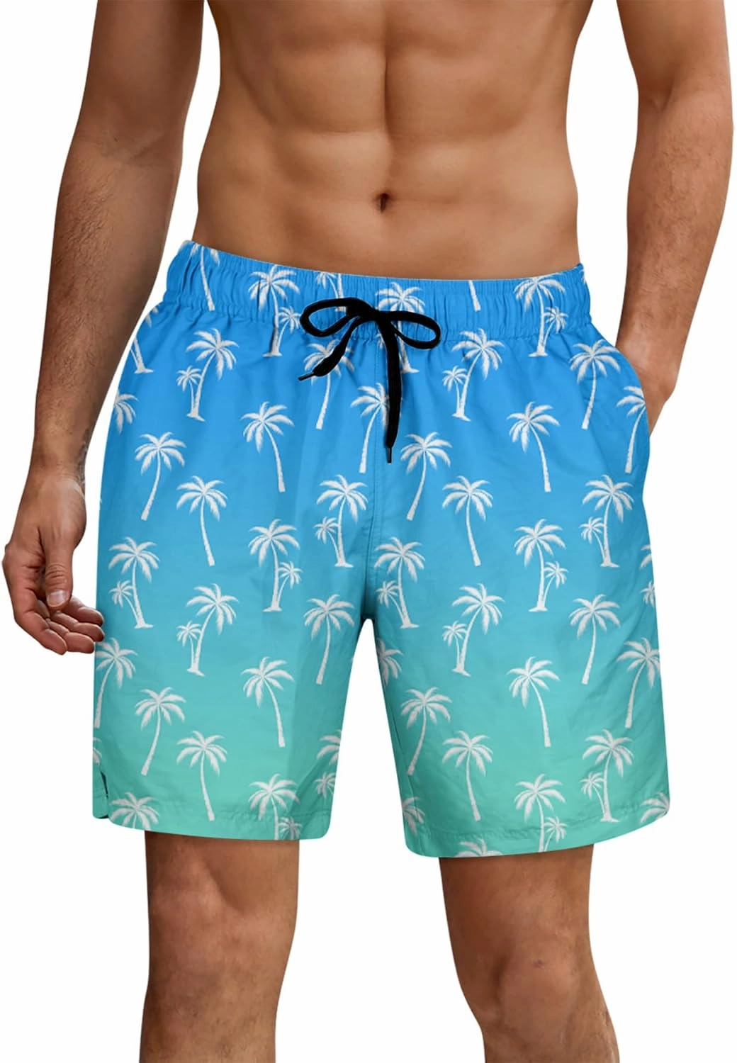 ALISISTER Mens Swim Trunks with Compression Liner Bathing Suit Summer Swimming Shorts