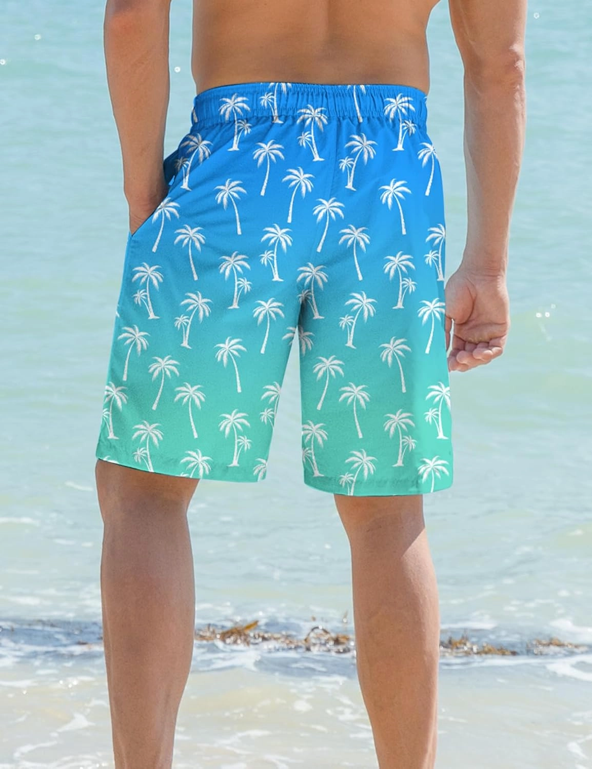ALISISTER Mens Swim Trunks with Compression Liner Bathing Suit Summer Swimming Shorts