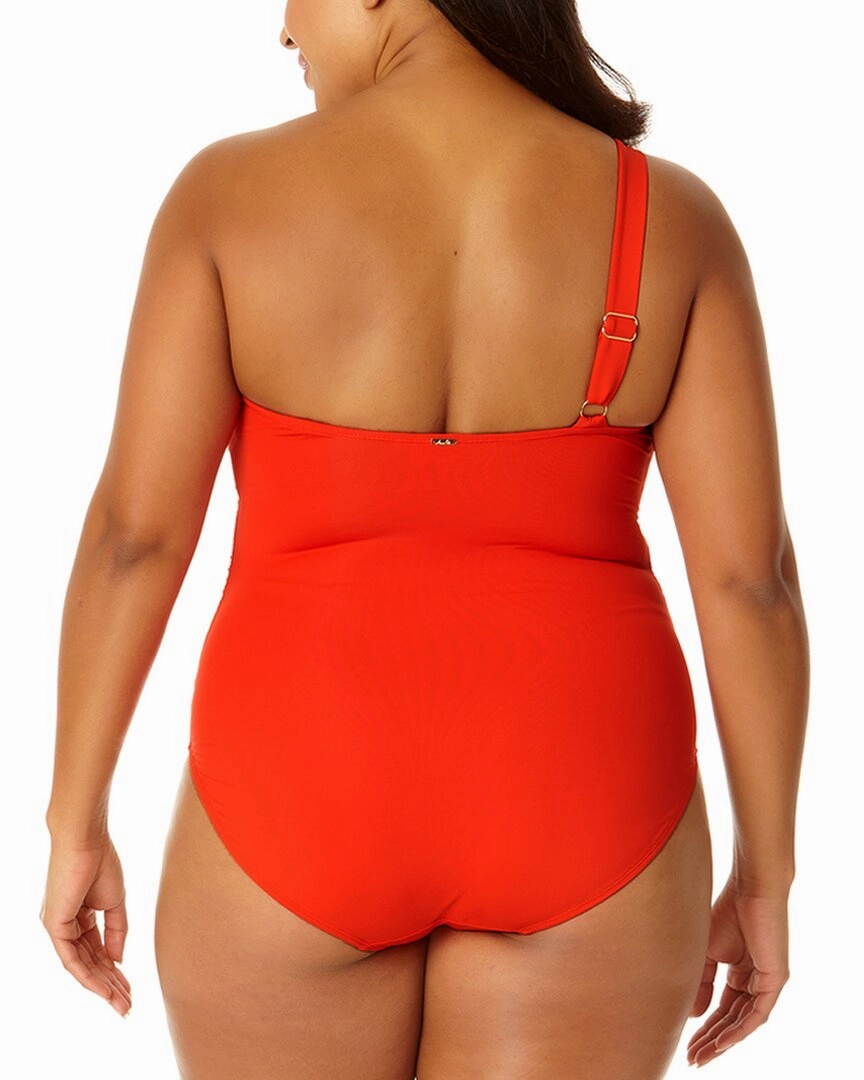 Anne Cole Ring Strap Asymmetric One-Piece