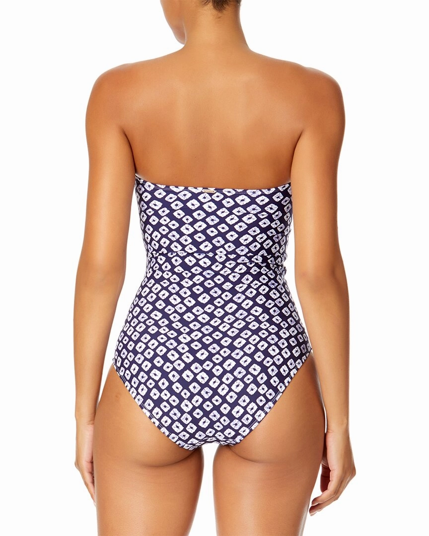 Anne Cole Twist Front Strapless One-Piece