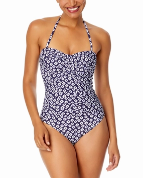 Anne Cole Twist Front Strapless One-Piece