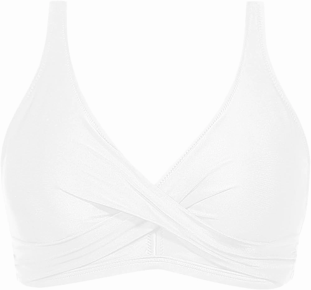 Aqua Eve Women Full Coverage Bikini Top No Bottom Push up Swimsuits Top Sport Bra Bathing Suits Tops