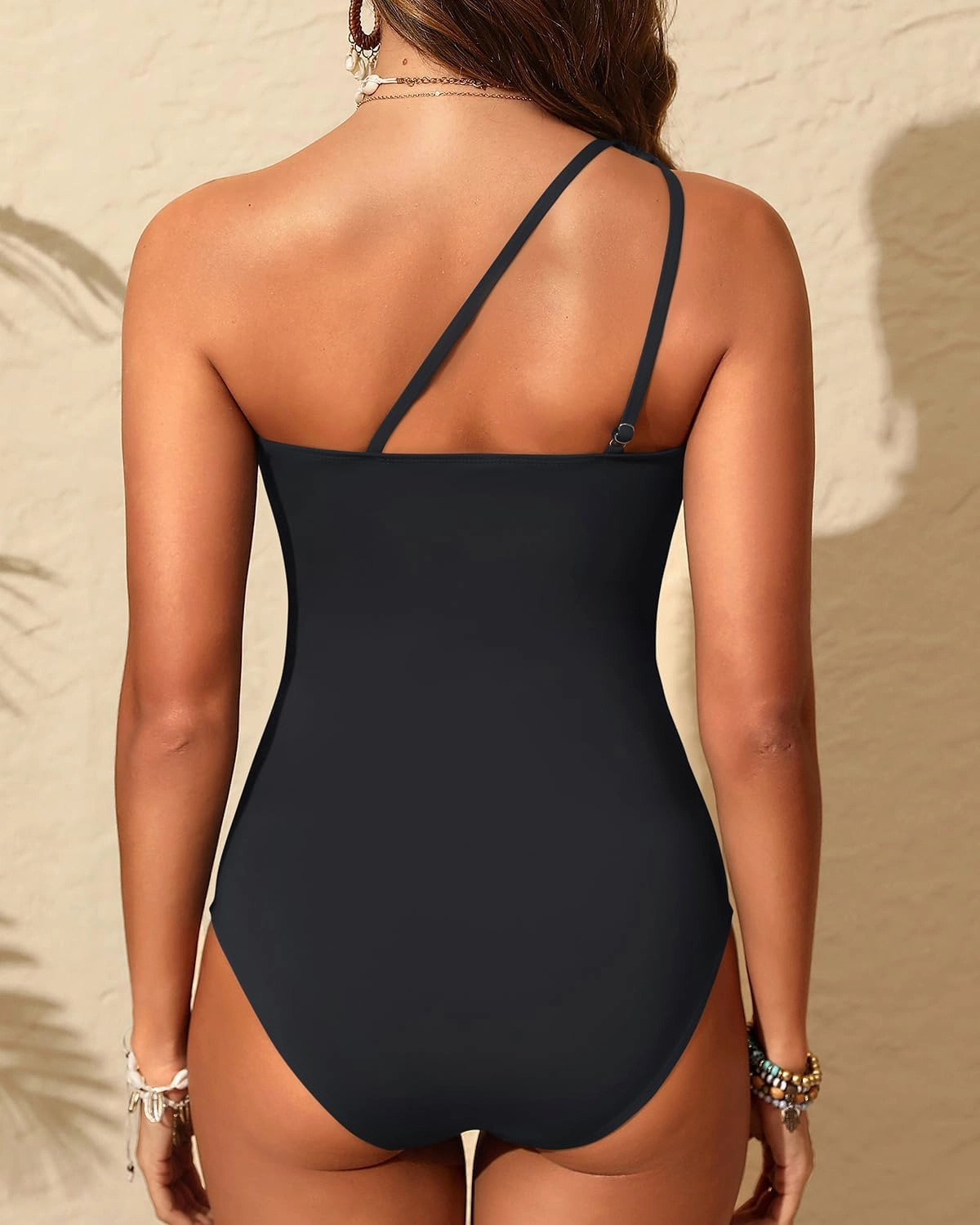 Aqua Eve Women Mesh One Piece Swimsuit - Tummy Control One Shoulder Bathing Suit Cut Out Swimwear 2025