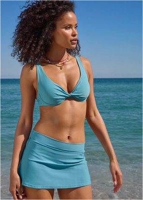 Aruba Swim Skirt - Blue