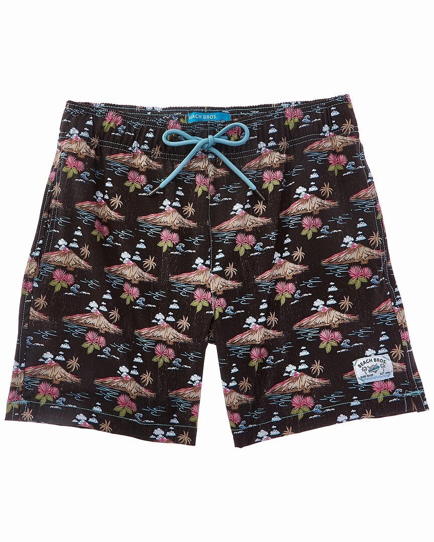 Beach Bros Volcano Clouds Swim Trunk
