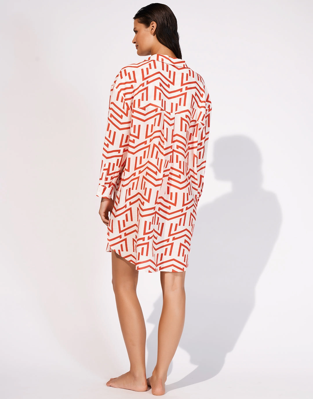 Beach Shirt - White Flame