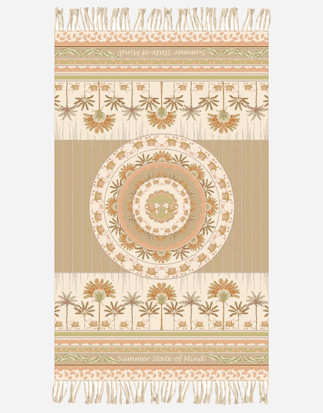 Beach Towel - Cream Oasis
