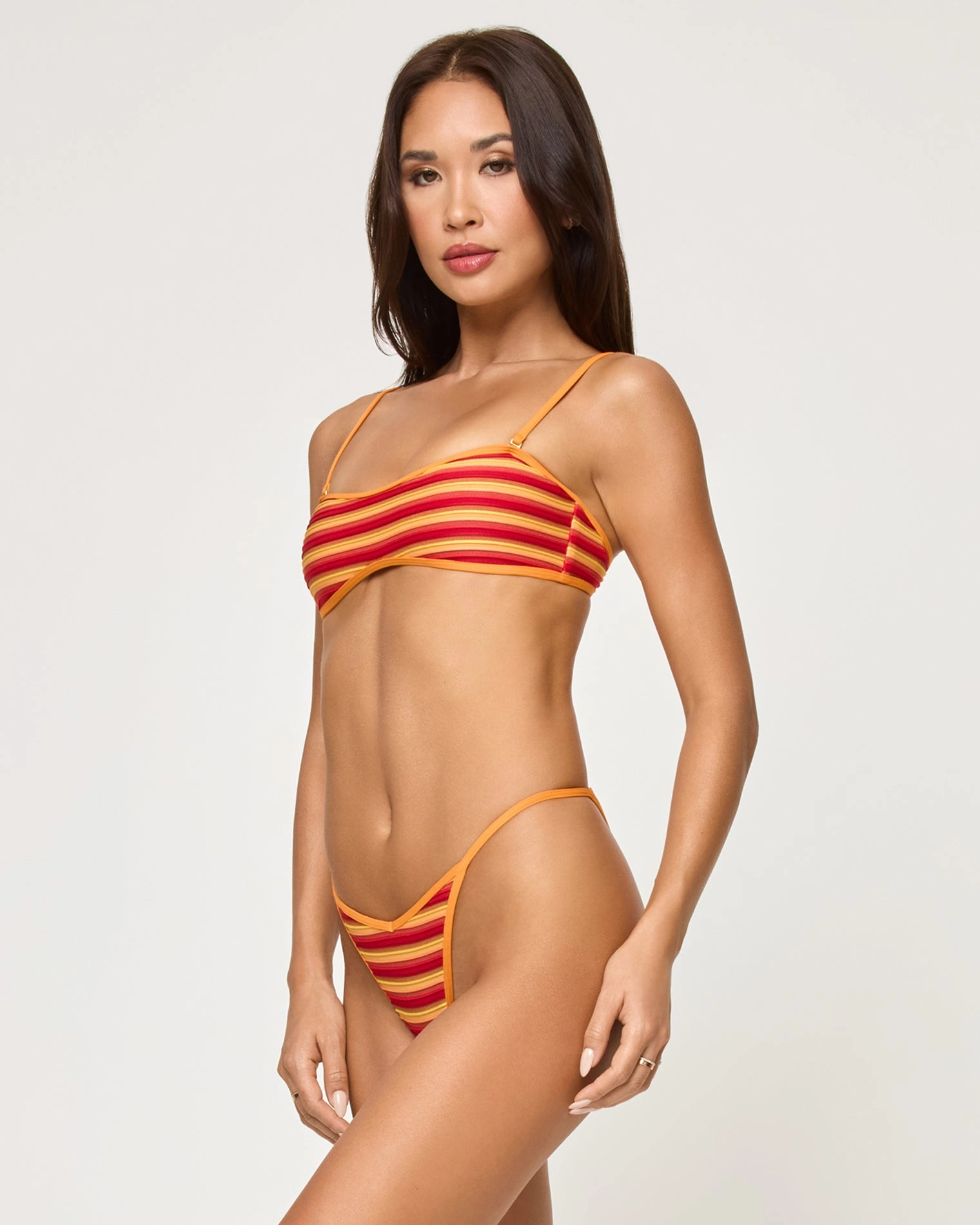 Bekah Bikini Top - Sunset Stripe