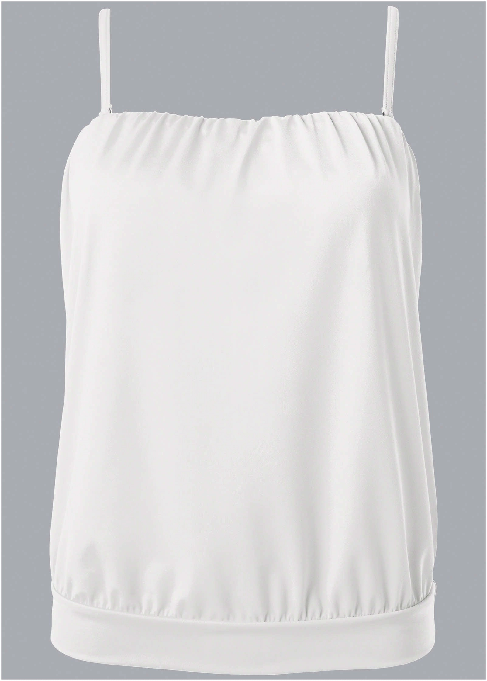Blouson Bandeau Tankini - Pearl White