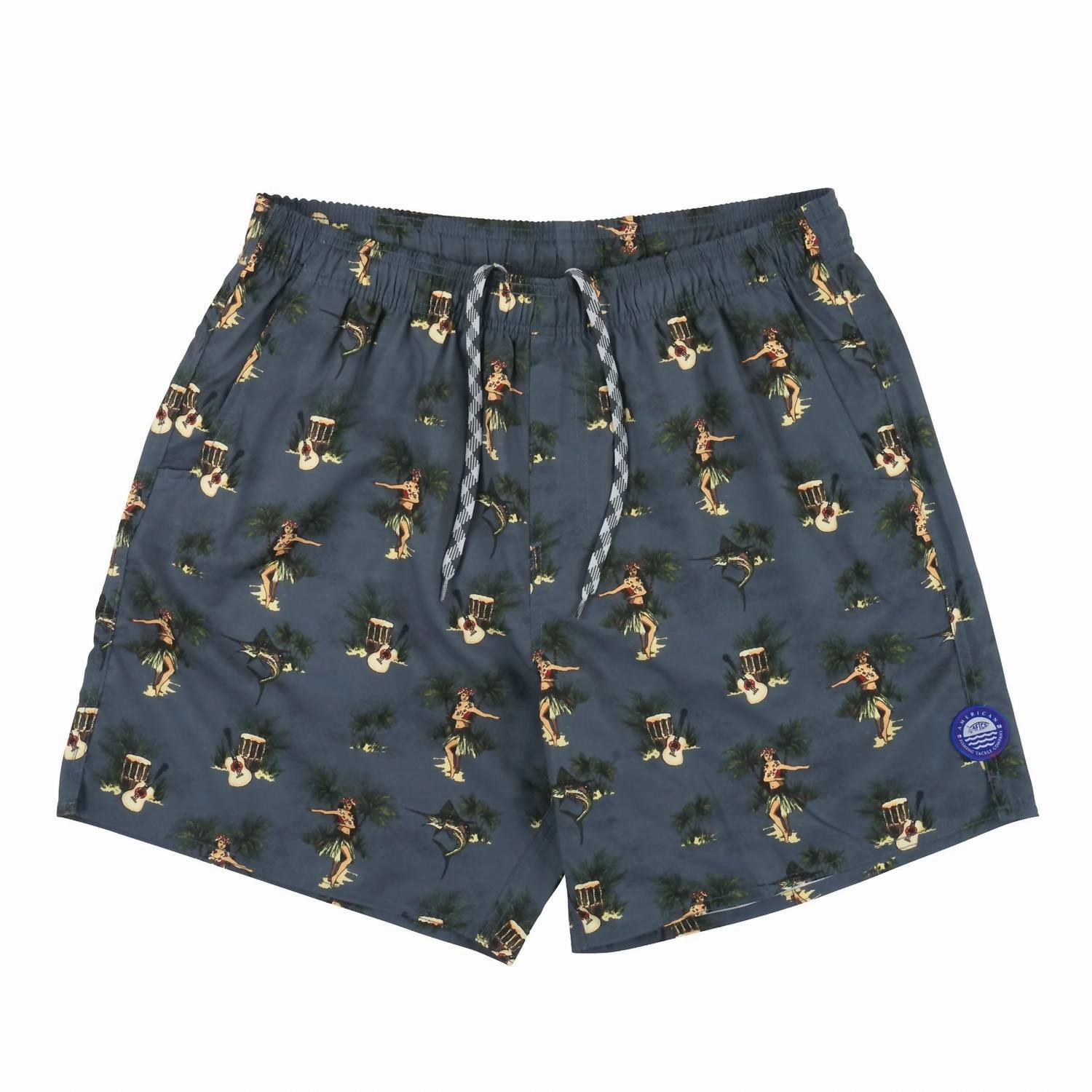 Boatbar Swim Trunks In Charcoal