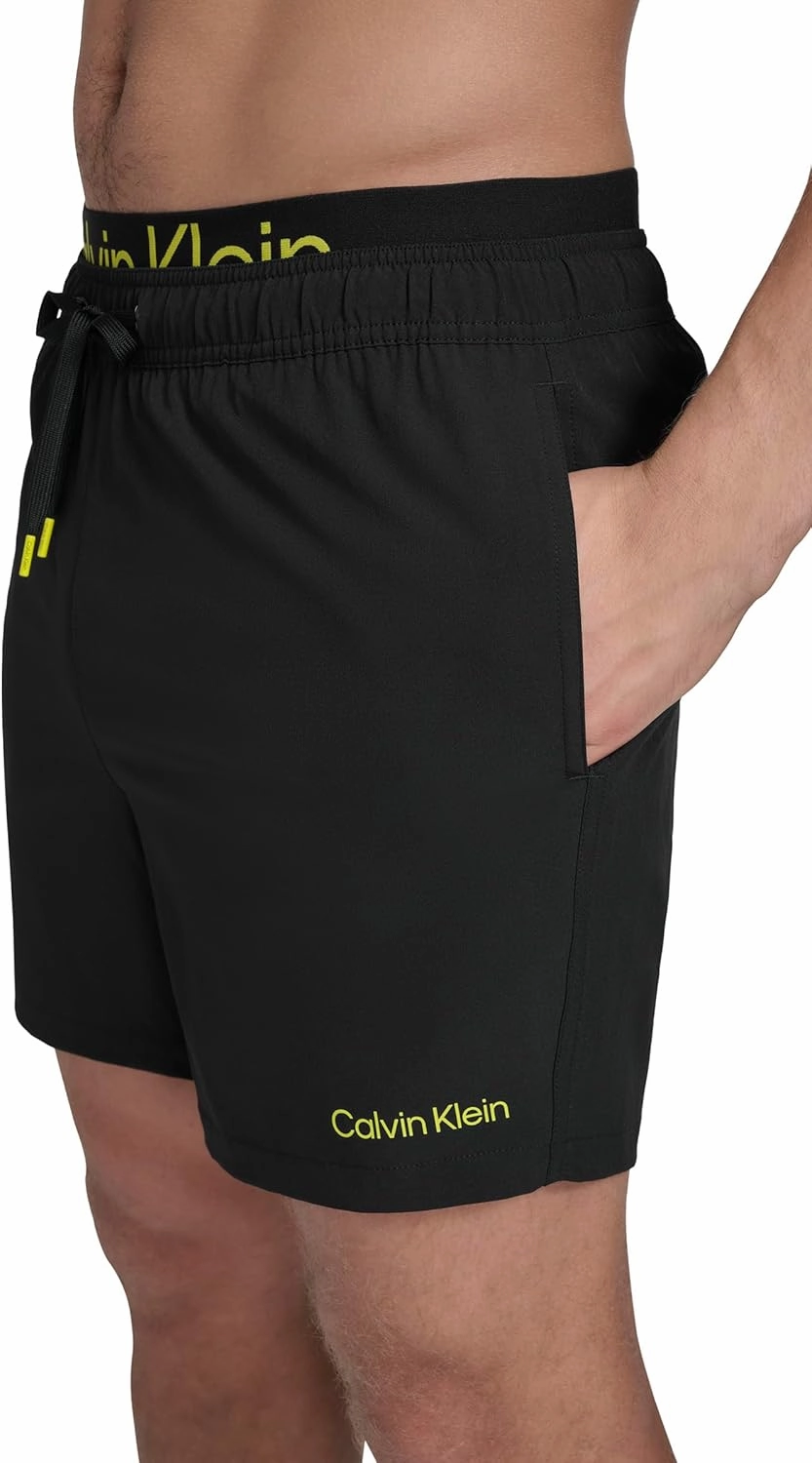 Calvin Klein Men's Volley Quick Dry Stretch Swim Trunk