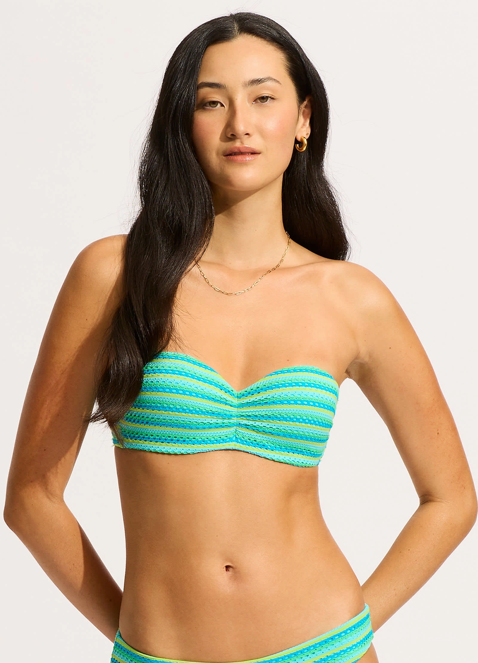 Calypso Bustier Bandeau Bikini Top - Jasmine