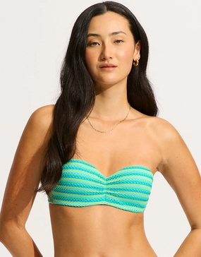 Calypso Bustier Bandeau Bikini Top - Jasmine