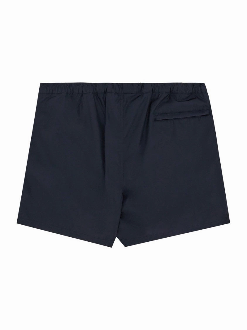 Classic Black Boxer Swimsuit With Elastic Waist