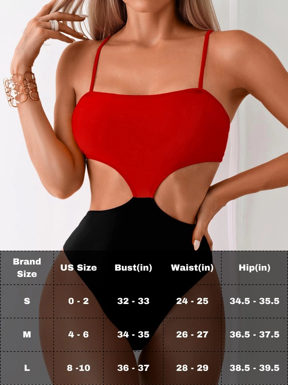 Color Block Swimsuit,Cut Out Sexy Monokini Women,Cheeky One Piece Swimsuits Beach Cruise Pool Party