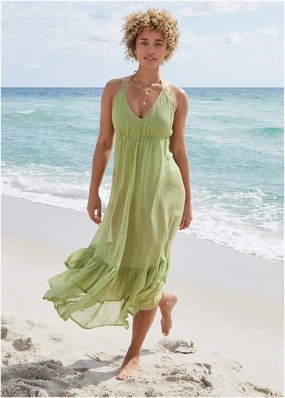 Cover Up Dress - Mosstone