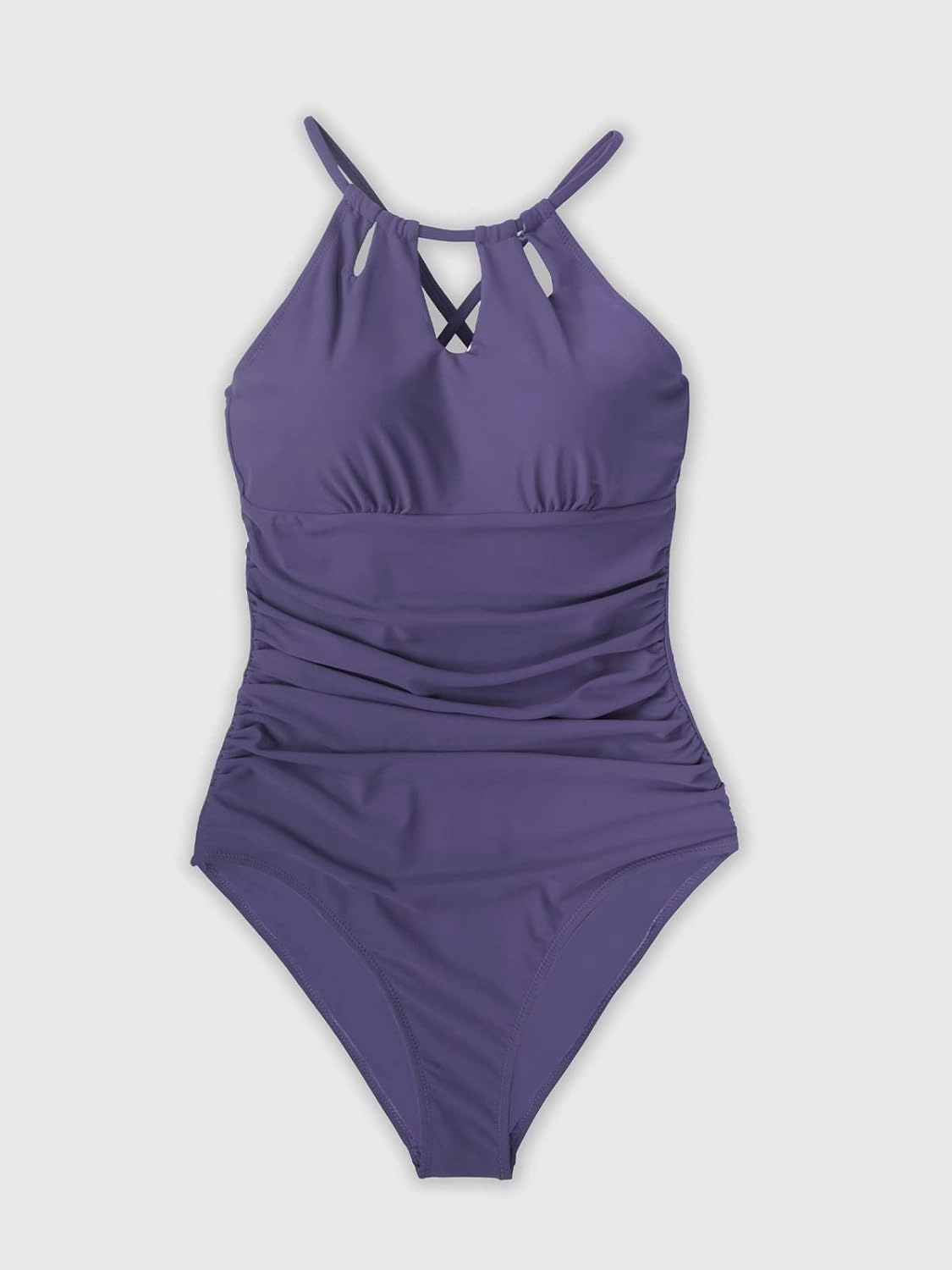 CUPSHE Women's One Piece Swimsuit High Neck Tummy Control Swimwear Bathing Suit