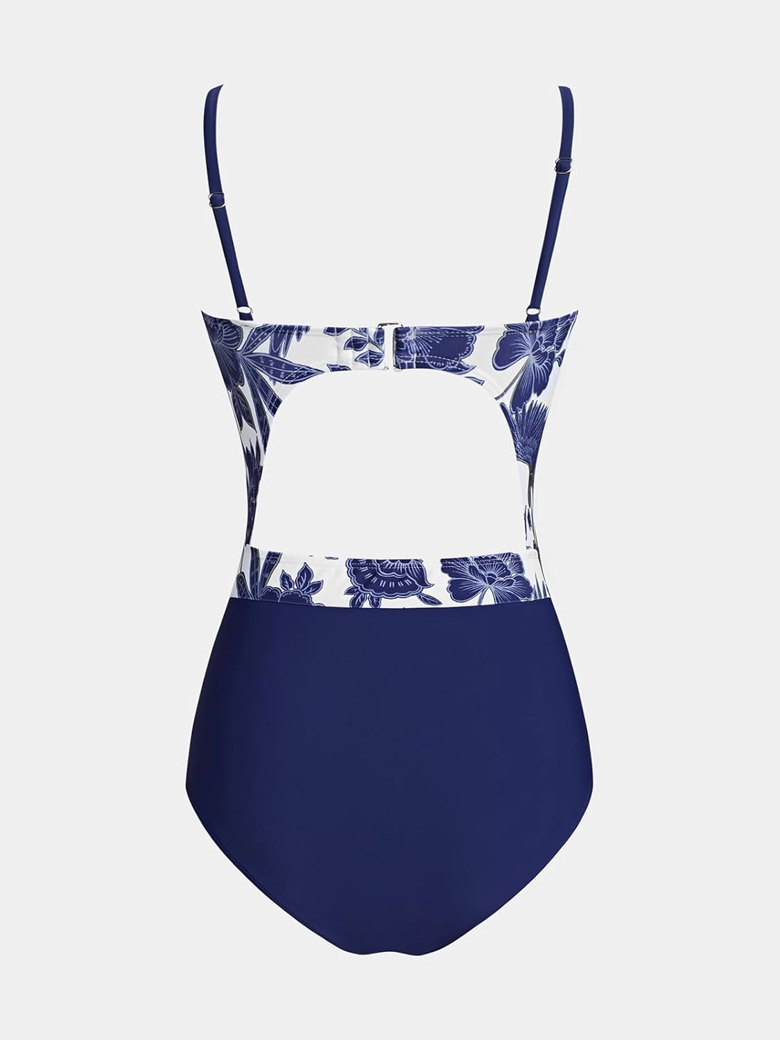 CUPSHE Women's One Piece Swimsuit Plunge Neckline Cutout Criss Cross Bathing Suit
