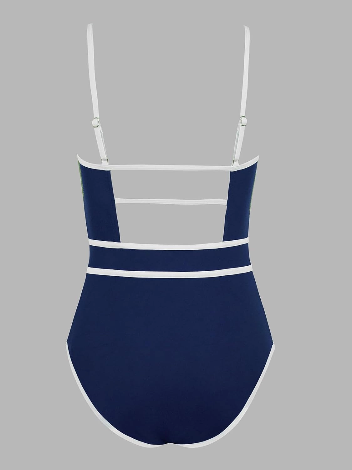 CUPSHE Women's One Piece Swimsuit Scoop Neck Bathing Suit Keyhole Cutout Color Block Adjustable Straps Swimwear