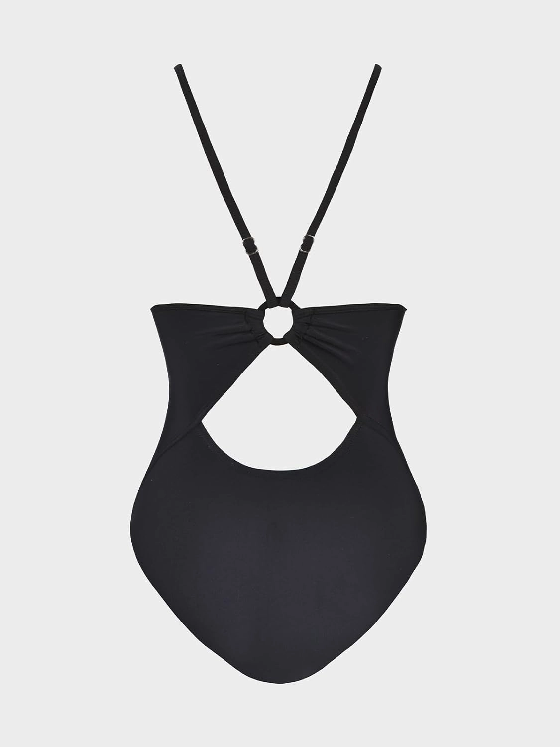 CUPSHE Women's One Piece Swimsuits Bathing Suits Cutout V Neck Tummy Control Adjustable Straps O Ring