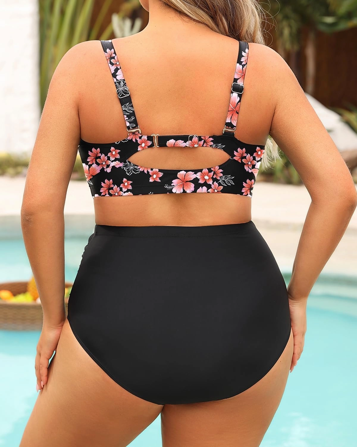 Daci Women's Plus Size Bikini Sets - High Waisted Two-Piece Swimsuits with Tummy Control