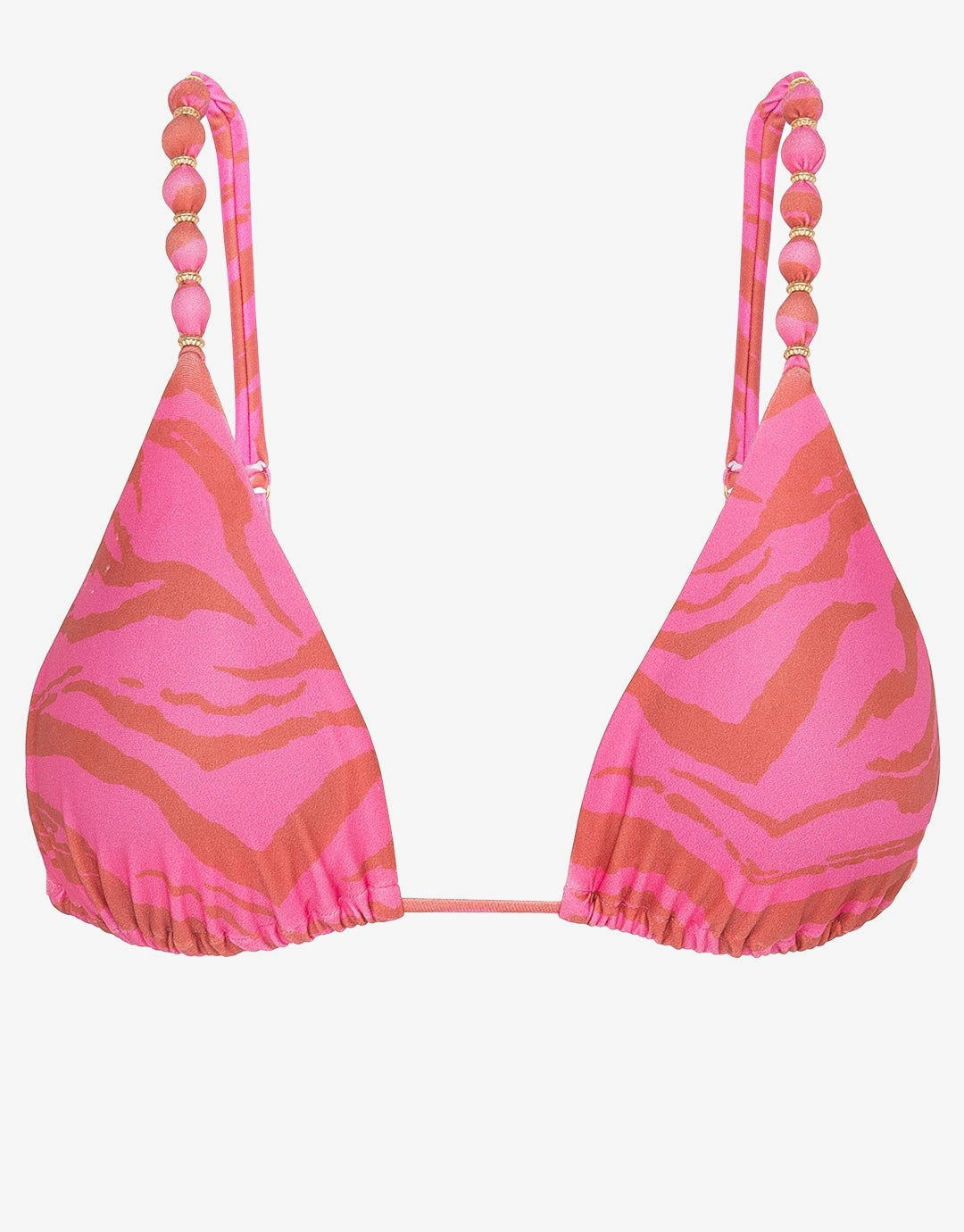 Diani Beads Parallel Tri Bikini Top - Pink