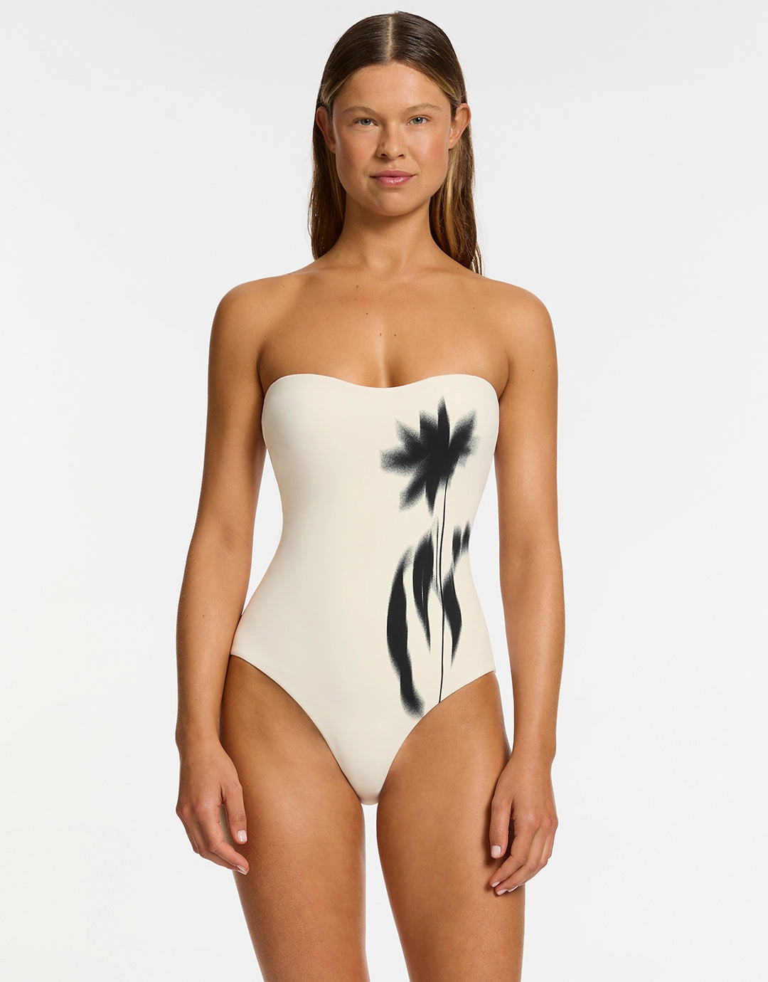 Elora Infinity Bandeau Swimsuit - Cream