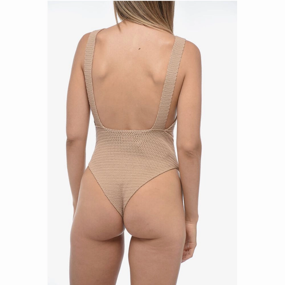 Elou Solid Color Crochet MAYA One Piece Women's Swimsuit
