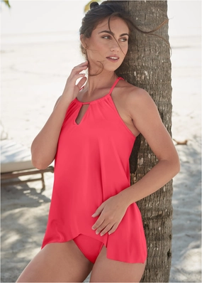 Georgia Tankini - Sunset Pink