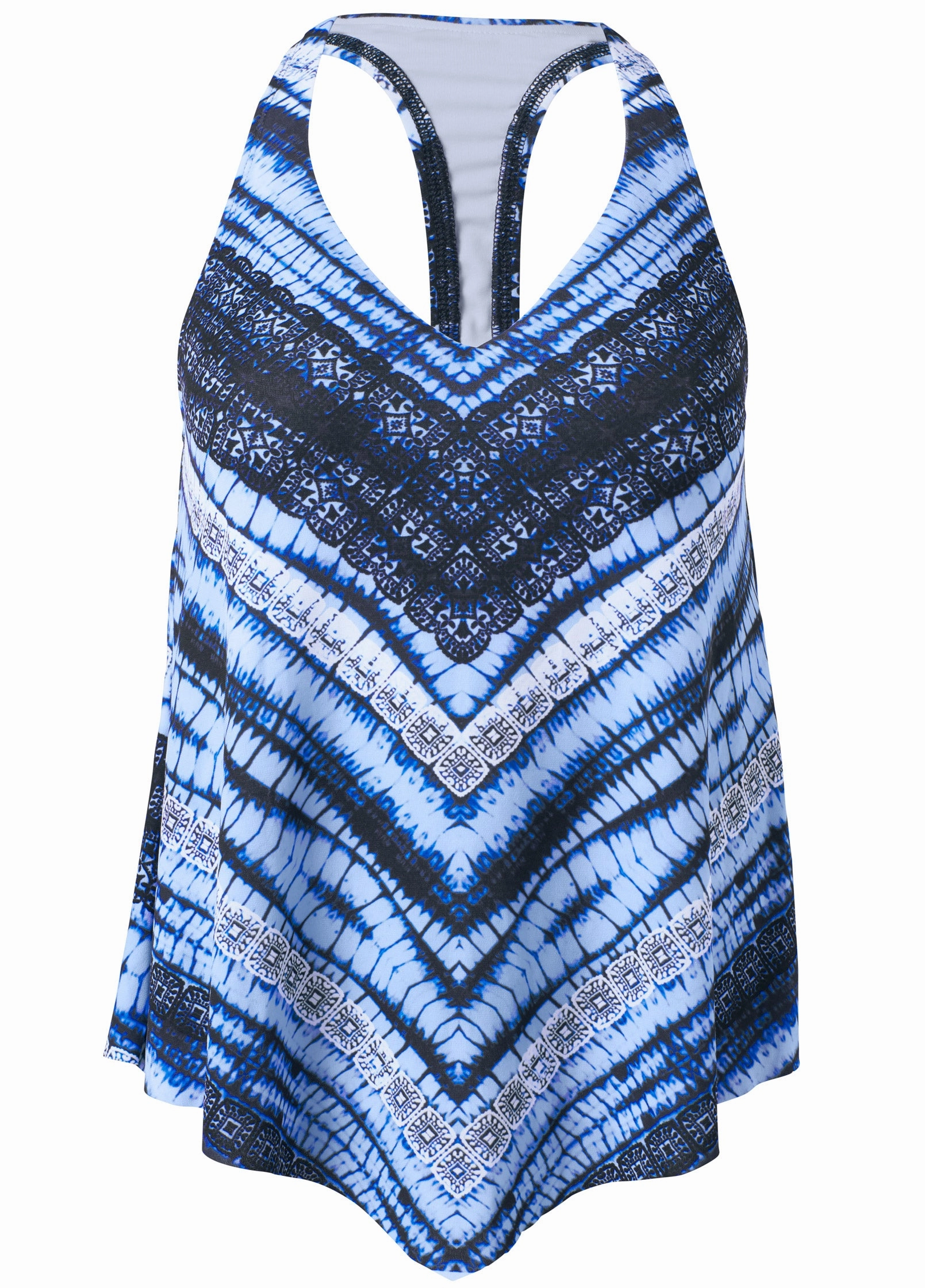 Handkerchief Tankini Top - Island Breeze