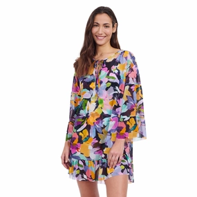 Holi Mesh Dress With Flounce