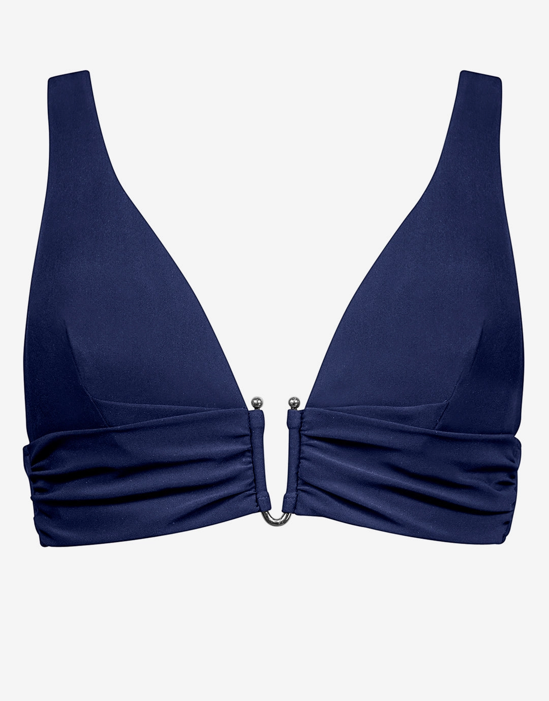 Honesty Banded Bikini Top - Navy