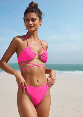 Honolulu Midi Bottom - Hot Pink