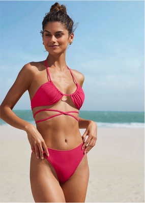 Honolulu Midi Bottom - Raspberry
