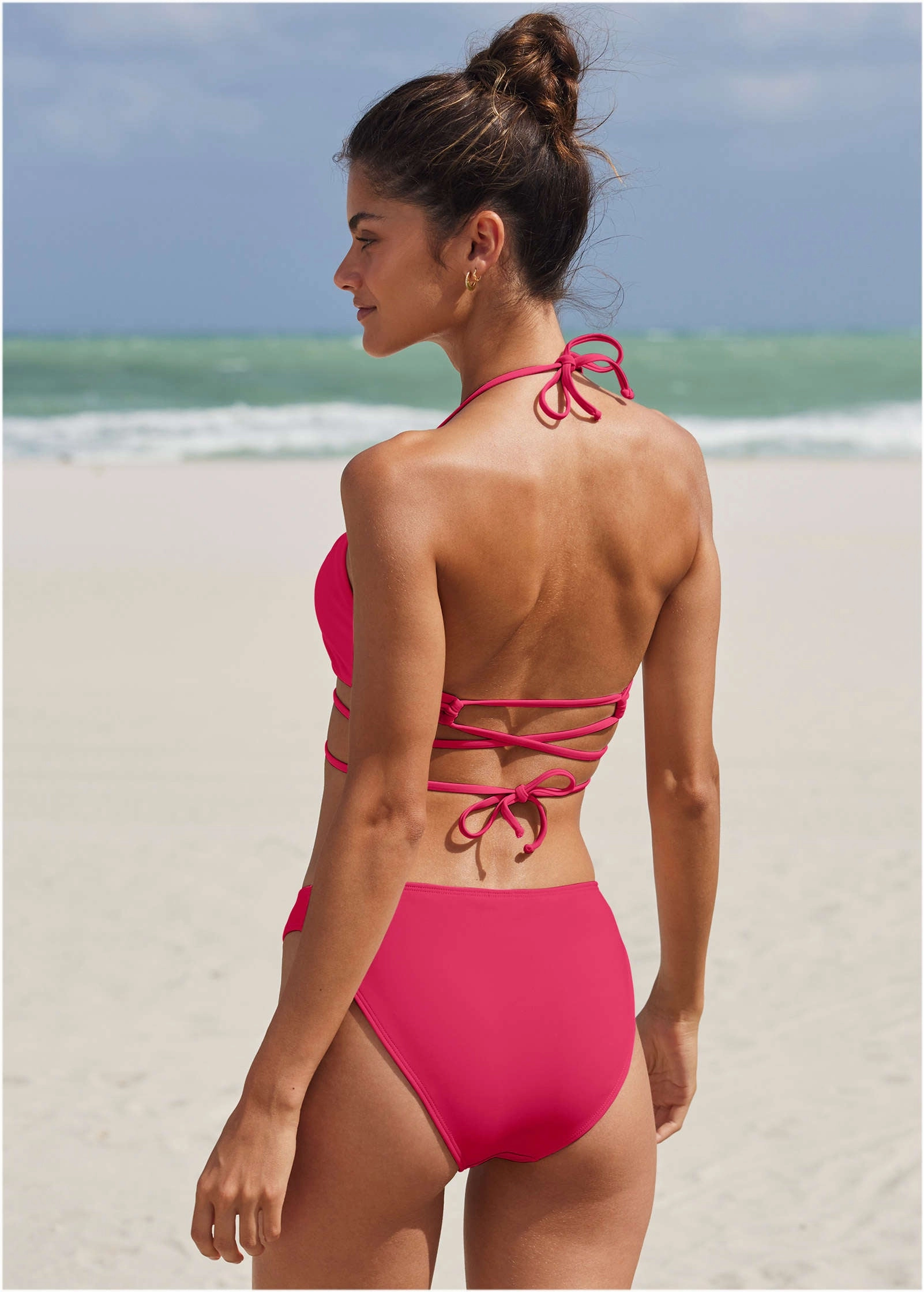 Honolulu Midi Bottom - Raspberry