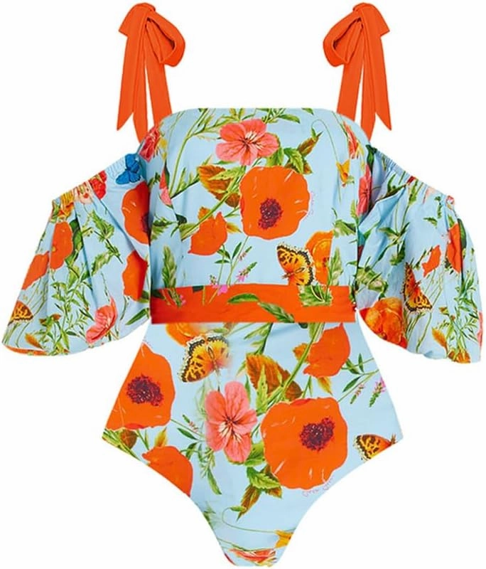 IBAKOM One Piece Swimsuit for Women with Matching Swim Long Skirt Sexy Push Up Bathing Suits Two Pieces Bikini Set