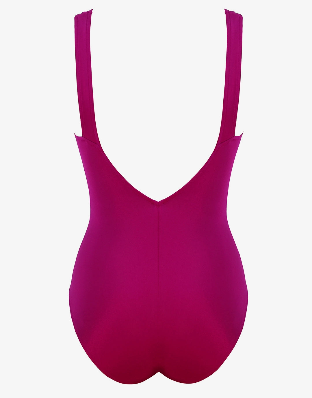 Impact Ruched Front Swimsuit - Berry Glaze
