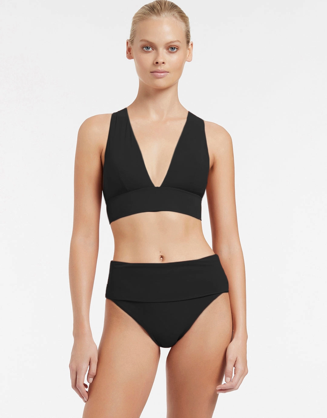 Jetset Soft Tri Bikini Top - Black