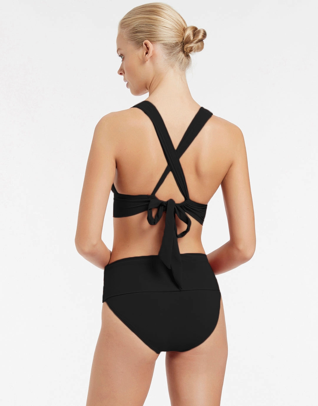 Jetset Soft Tri Bikini Top - Black