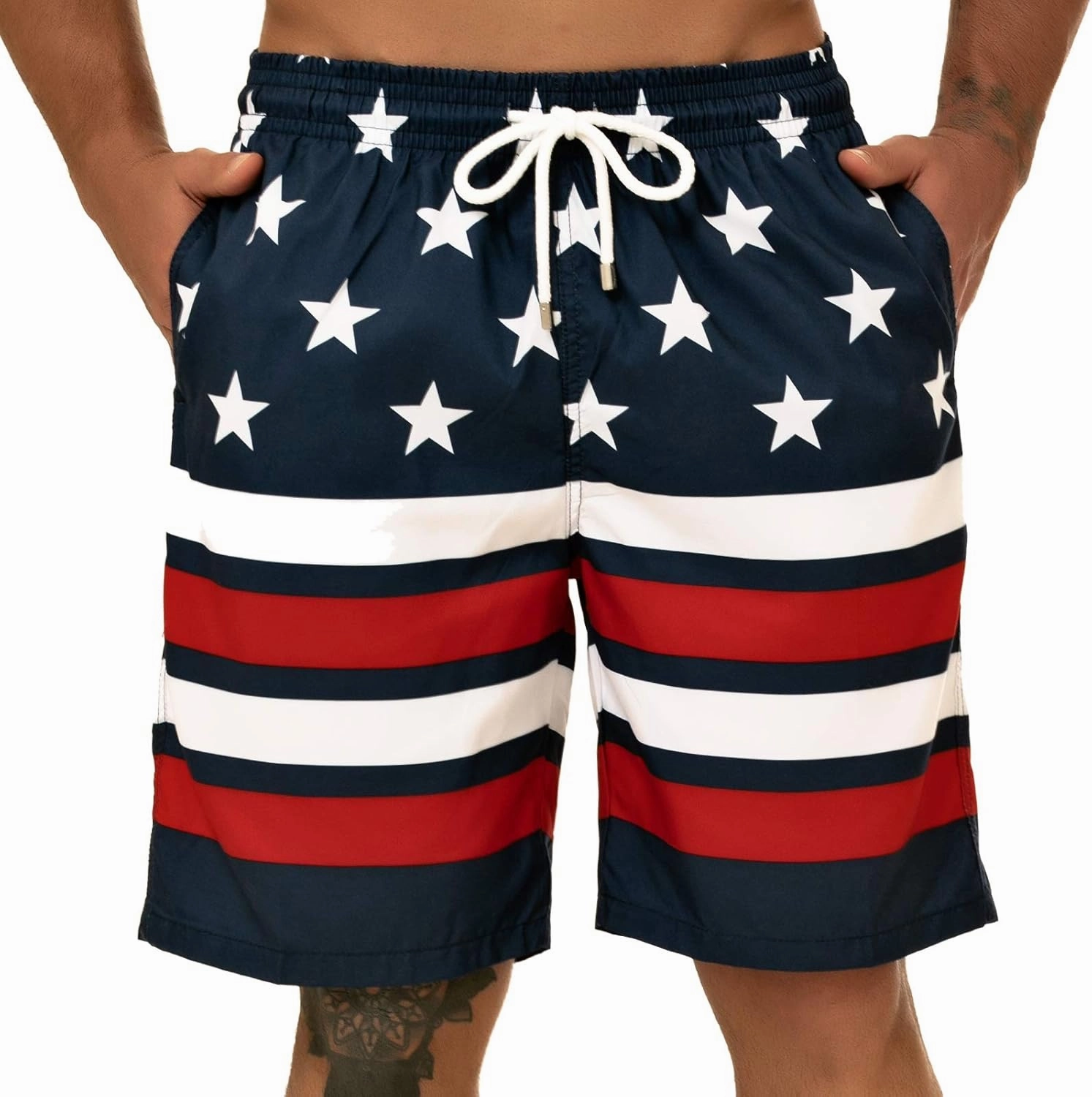 KAILUA SURF Big and Tall Mens Swim Trunks, 9" Mens Designer Bathing Suit Boardshorts