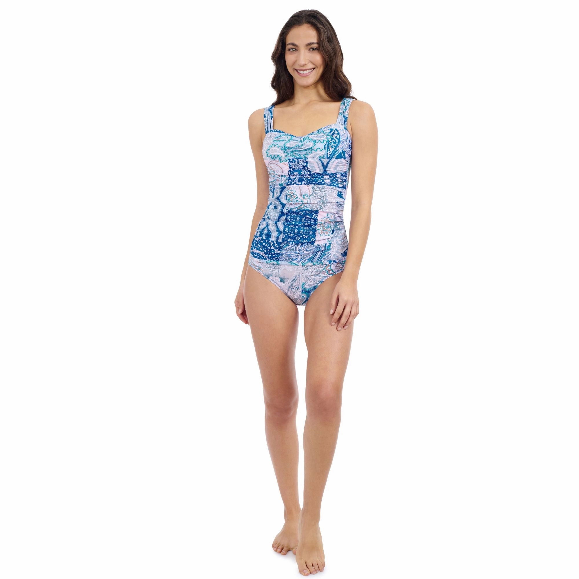 Karma D Cup Center Ruched Tankini