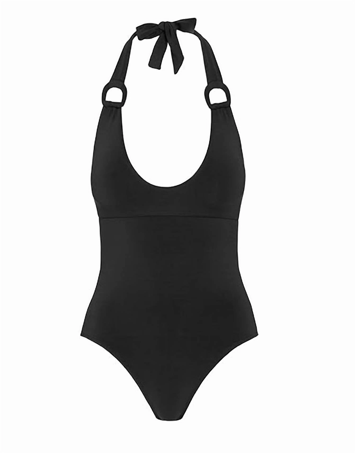 Kate U-Neck One Piece In Black