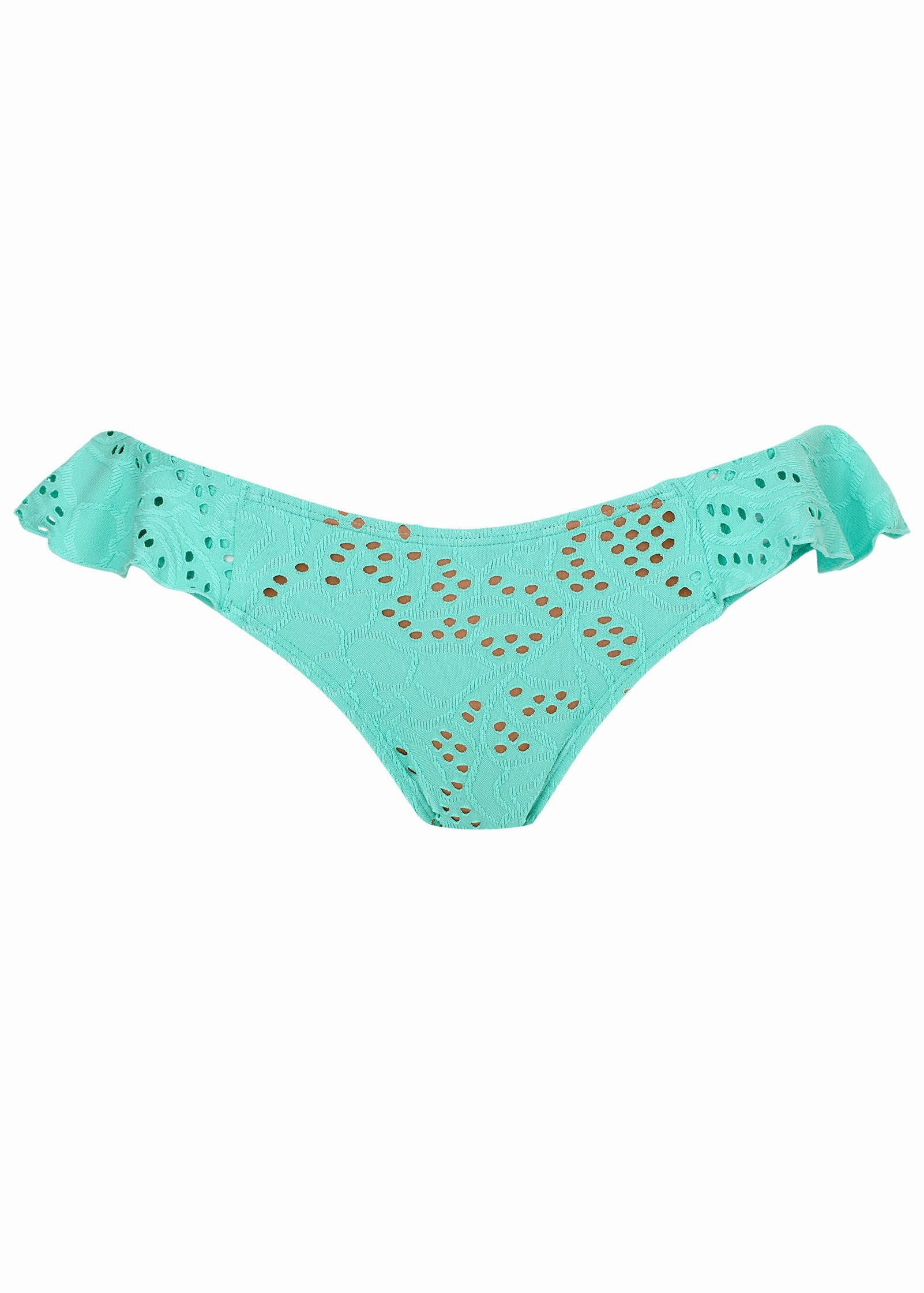 Lace Ruffle Moderate Bottom - Light Teal