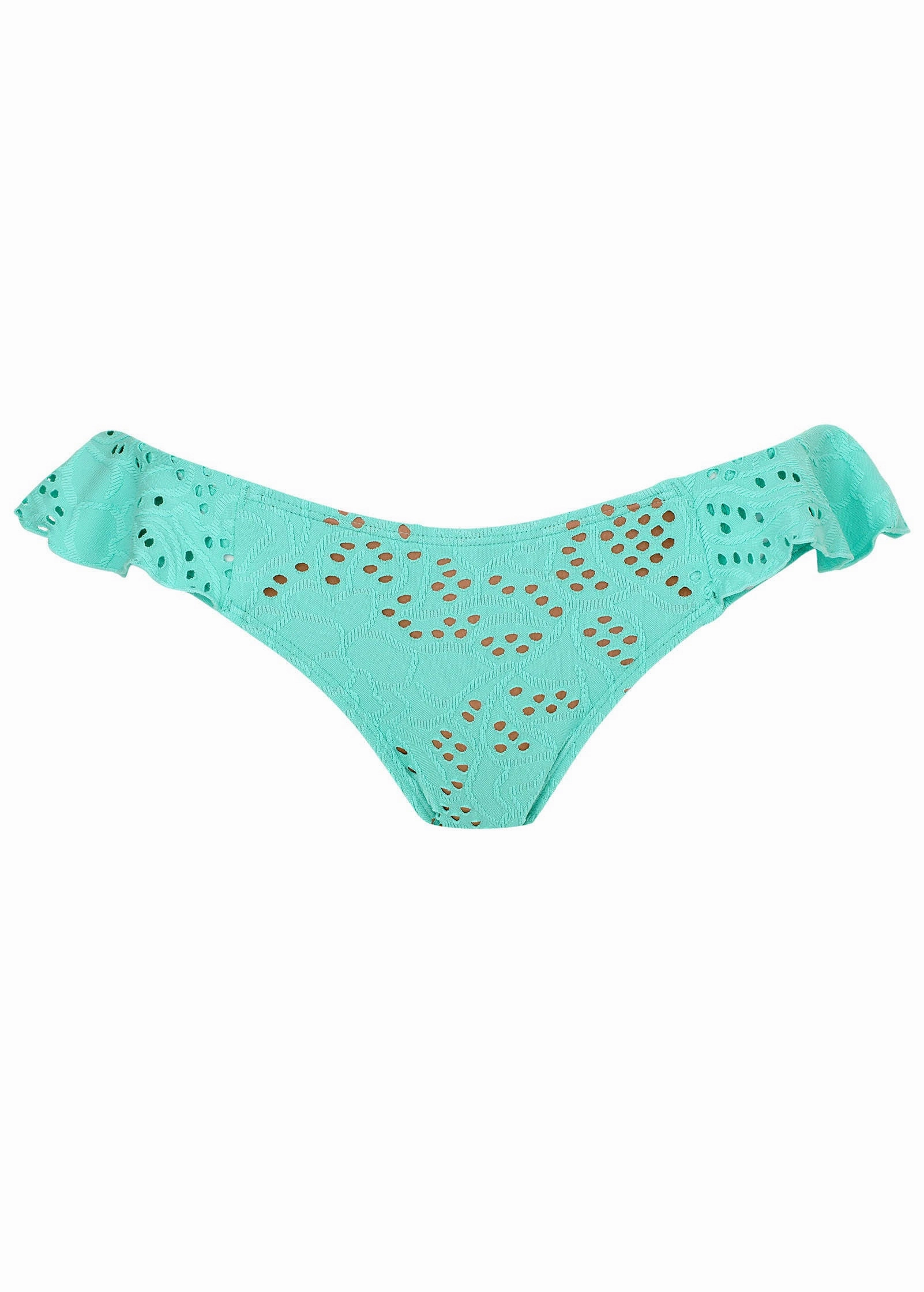 Lace Ruffle Moderate Bottom - Light Teal