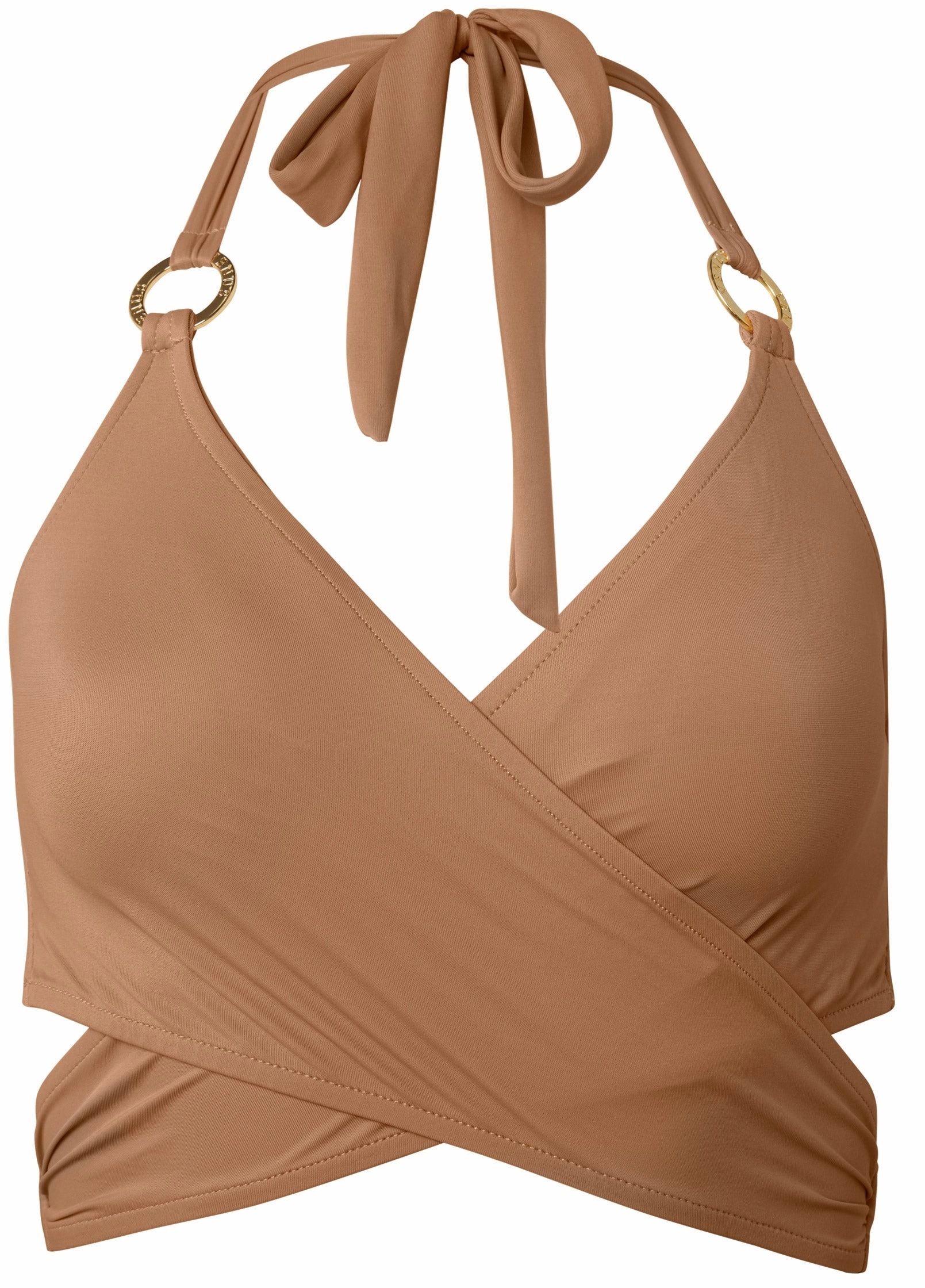 Laguna Wrap Bikini Top - Macchiato