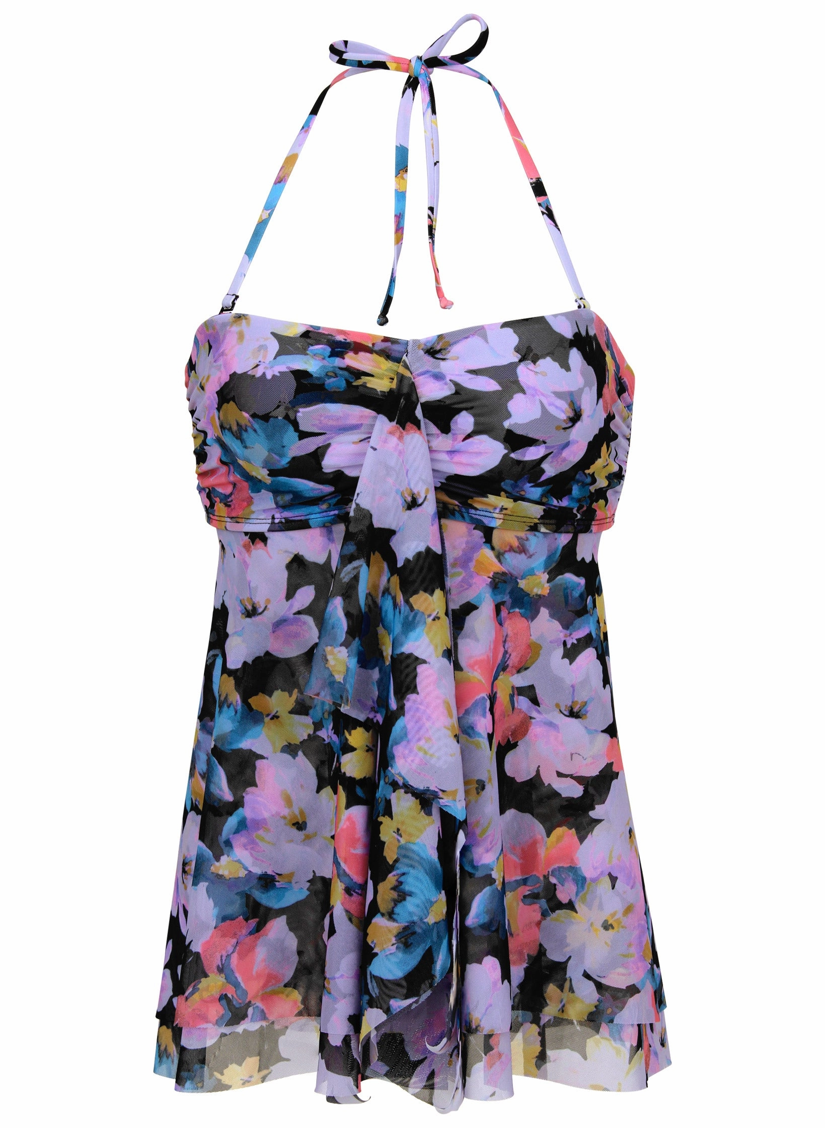 Lanai Bandeau Tankini - Evening Bloom