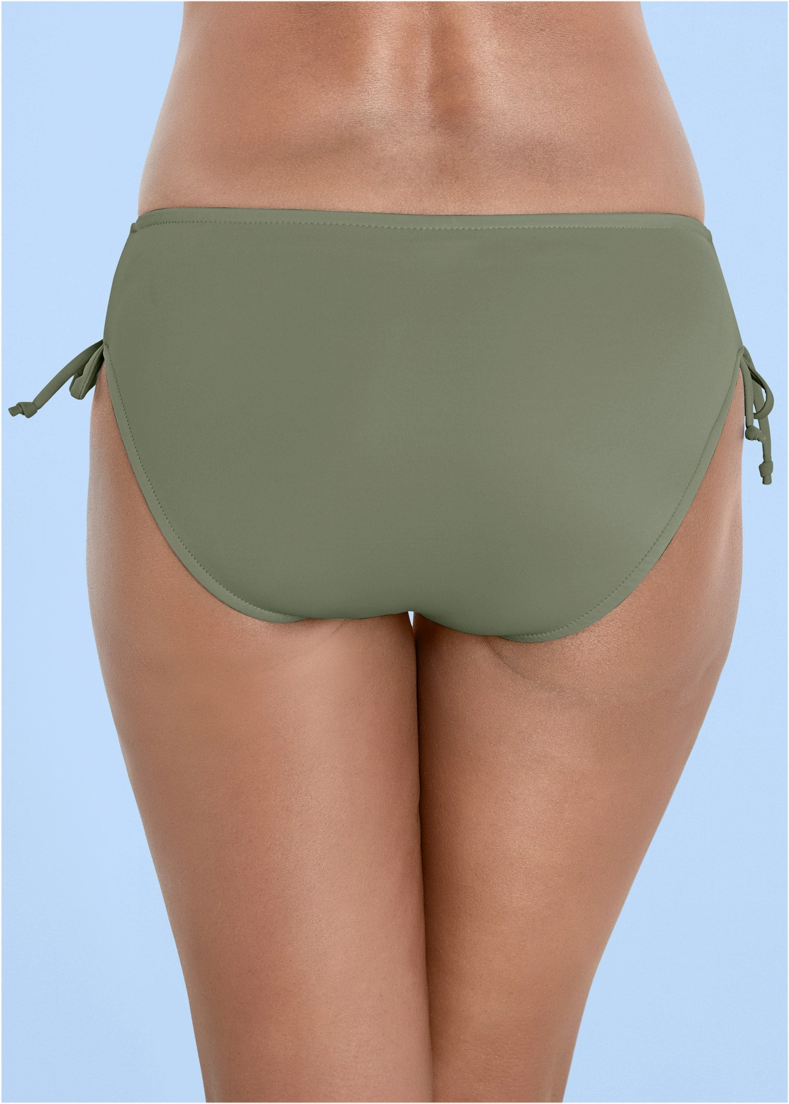 Lattice Side Bikini Bottom - Army Green