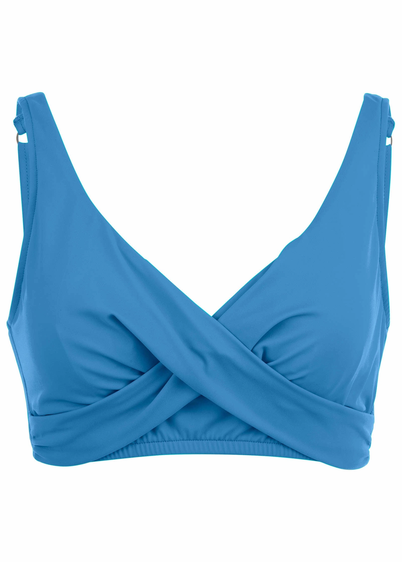 Lovely Lift Wrap Top - Azure Blue