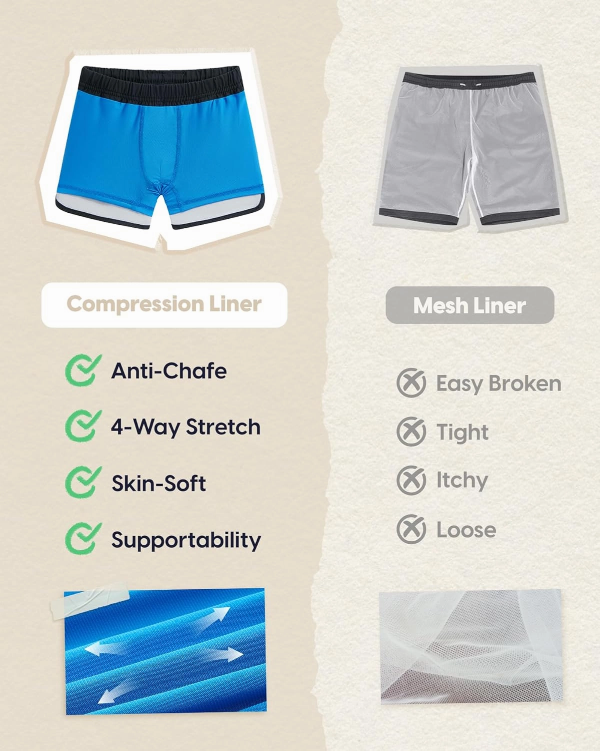 maamgic Boys Swim Trunks with Compression Liner Vintage Swim Shorts Toddler Swimsuit