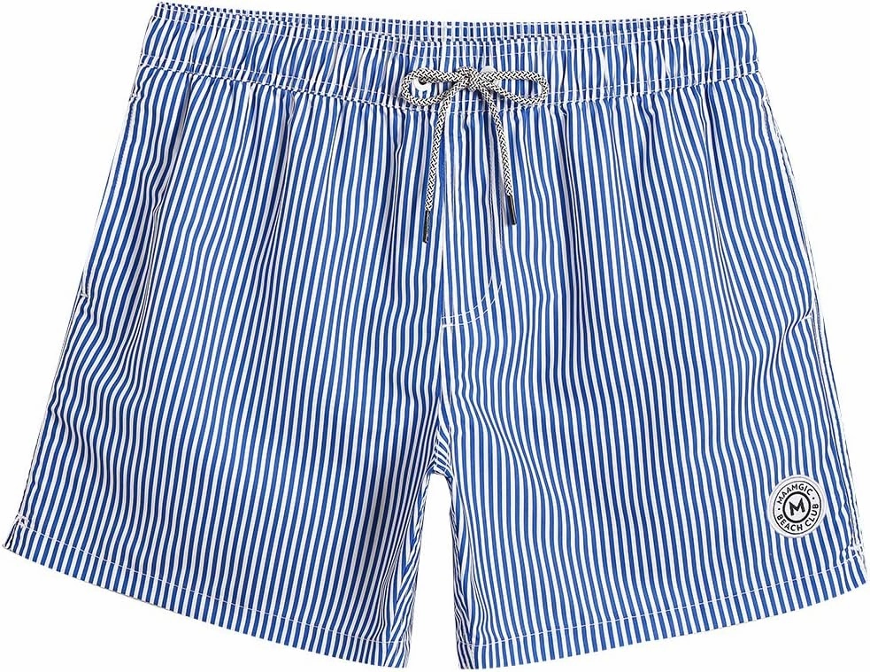 maamgic Mens Swim Trunks 5" with Mesh Lining Quick Dry Bathing Suits for Men Swim Shorts Swimwear